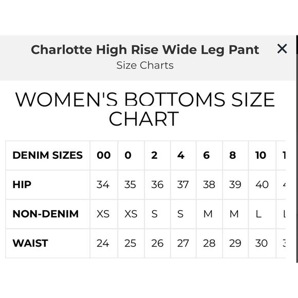 Charlotte High Rise Wide Leg- Size 10 - Dark Wash - Comfortable - Picture 8 of 8